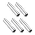 5 Pcs Stainless Steel Spacer 16 Bore X 1 2 Od Length Screw Bushing Plain Finish Round Metal For Screws Bolts And Rods 