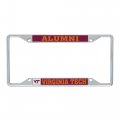 Virginia Tech University Metal License Plate Frame Hokies Vt For Front Or Back Of Car Officially Licensed Alumni 