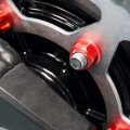 Autobahn88 Motorcycle Sprocket Nut Dress-up Kit Compatible With Ducati Hypermotard 950 Sp 2019-2021 Red Set Of 6