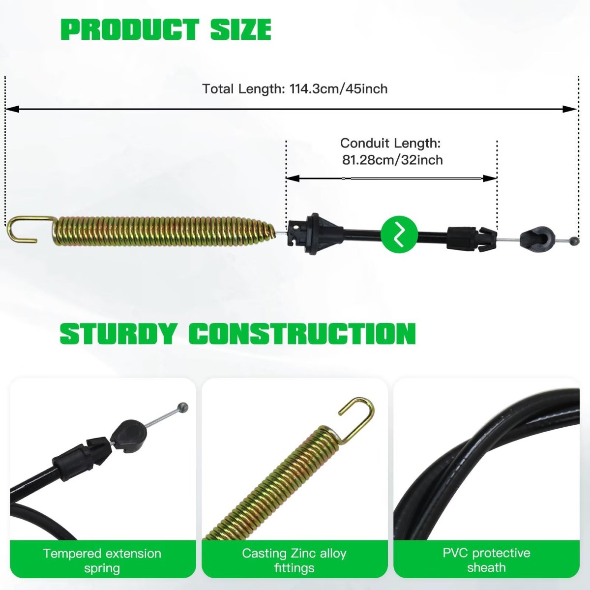 Nghtmre 175067 169676 Deck Engagement Clutch Cable For Lth 1342 Lthk A 954568519 2002-01