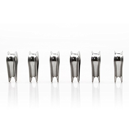 M6 304 Stainless Steel 7 32a 1 4a Diameter Wire Rope Cable Thimbles Rigging 20 Pcs