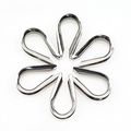 M6 304 Stainless Steel 7 32a 1 4a Diameter Wire Rope Cable Thimbles Rigging 20 Pcs