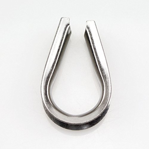 M6 304 Stainless Steel 7 32a 1 4a Diameter Wire Rope Cable Thimbles Rigging 20 Pcs