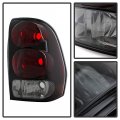 Acanii For Red Smoked 2002-2009 Chevy Trailblazer Tail Lights Lamps Left Right Replacement