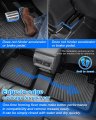 Cartist Floor Mats Custom Fit For Nissan Frontier 2022 2023 2024 Crew Cab With 2nd Row Under-seat Storage Accessories All