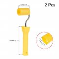 Uxcell Nitrile Rubber Paint Roller Brush 2 Inch 5cm For Household Wall Painting Treatment With Plastic Handle 2pcs