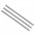 Uxcell 3 Pcs H6 6mm Ball End Screwdriver Bits S2 Steel Magnetic 5 1 Inch Long Drill Bit With 4 Hex Shank