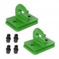 Tractor Bucket Grab Hook 3 8 2 Pack Heavy Duty Steel Bolt On For Grab Tow Accessories Rv Utv Truck Max 15 000 Lbs Green 