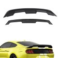 Glossy Black Rear Spoiler With Gurney Flap Wicker Bill For Mustang Gt500 2015 To 2021 Aerodynamic Wing Replacement Housing 