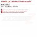 Vipmotoz Sequential Amber Led Side Mirror Turn Signal Lights Compatible With 2013-2020 Ford Fusion Smoked Tinted Lens Left