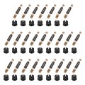 25pcs Cam Lock Screw M6x40mm Furniture Connecting Fitting Bolts Dowels For Splicing Assembly Of Table Cabinets Dark Black 