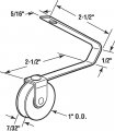Prime-line Products B 698 Screen Door Tension Spring With Roller And 1-inch Nylon Wheel Pack Of 2