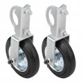 Mofeez Gate Wheel For Metal Swing With 1-5 8 Thru 2 Frames Support Chain Link Fence Set Of 