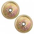 Caltric 2x Short Idler Pulley Compatible With Husqvarna Z4824 Lawn Tractor Diameter 15 8x146mm
