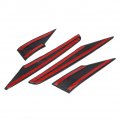 Qiilu Rearview Mirror Mouldings Strips Cover Trim For Hyundai Encino Kauai Kona 17-20 Suv Carbon Fiber