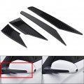 Qiilu Rearview Mirror Mouldings Strips Cover Trim For Hyundai Encino Kauai Kona 17-20 Suv Carbon Fiber