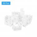Uxcell 50pcs U-shaped Pipe Clamps Clips Ppr U Shaped Water Clamp Fit For 25mm 0 98 Od Pipes And Tubing Hoses Support White