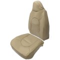 Seat Top Cover Bottom For 1999 2000 Ford F250 F350 F450 Lariat Power Stroke Turbo Tan Artificial Leather Front Driver Passenger 