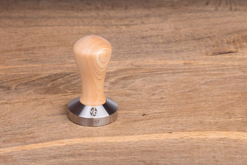 Tamper Espresso 51mm Coffee Classic Seri Press Tool Stainless Steel Handle Solid Wood Pressure Base Tampers Natural