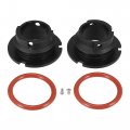X Autohaux 2pcs 9007 9004 Led Headlight Adapter Base Bulb Sockets Retainer Holder Universal For Car Black