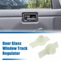 X Autohaux 1 Pair Door Glass Window Track Regulator Grommet Nut For Jeep Wrangler Yj 1976-2006 Plastic White