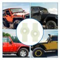 X Autohaux 1 Pair Door Glass Window Track Regulator Grommet Nut For Jeep Wrangler Yj 1976-2006 Plastic White