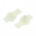 X Autohaux 1 Pair Door Glass Window Track Regulator Grommet Nut For Jeep Wrangler Yj 1976-2006 Plastic White