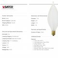 Satco S3404 40 Watt C11 Incandescent Spun White 4000 Avg Hours 316 Lumens Candelabra Base 120 Volt Dimmable For Lamps Desks