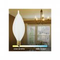 Satco S3404 40 Watt C11 Incandescent Spun White 4000 Avg Hours 316 Lumens Candelabra Base 120 Volt Dimmable For Lamps Desks