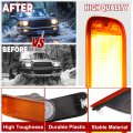 Hecasa Pair Front Bumper Turn Signal Light For 95-97 Toyota Tacoma 4wd 98-00 Dlx Rwd Replacement To2531122 To2530122 Lamp