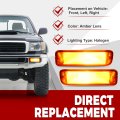 Hecasa Pair Front Bumper Turn Signal Light For 95-97 Toyota Tacoma 4wd 98-00 Dlx Rwd Replacement To2531122 To2530122 Lamp