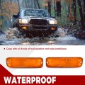 Hecasa Pair Front Bumper Turn Signal Light For 95-97 Toyota Tacoma 4wd 98-00 Dlx Rwd Replacement To2531122 To2530122 Lamp
