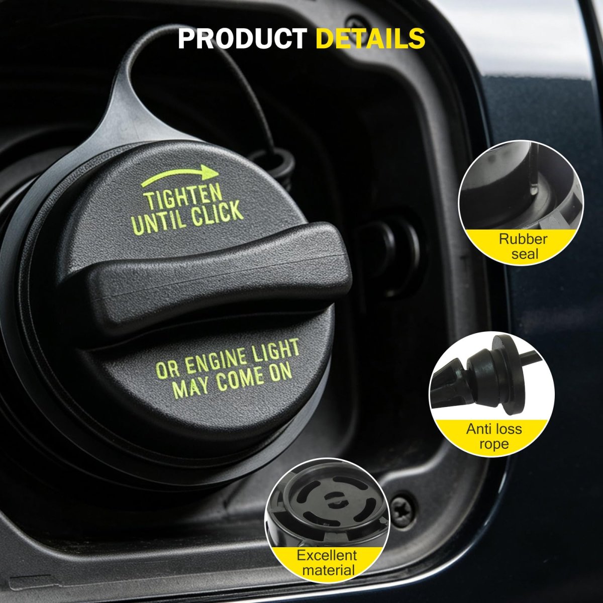 Gas Fuel Cap For Ford 2000 To 2005 Excursion Xu5z-9030-ma Xu5z-9030-ea Fits E Series F Expedition Navigator And Windstar Models