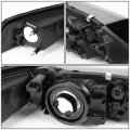 Auto Dynasty Black Housing Clear Corner Headlight Head Lamps Tool Kit Compatible With Ford Mustang 99-04