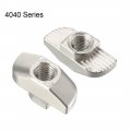 Uxcell Sliding T Slot Nuts M5 Half Round Roll In T-nut For 4040 Series Aluminum Extrusion Profile Carbon Steel Nickel-plated