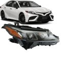 1pc Passenger Side Headlight Assembly Replacement For Camry Se 2021-2022 Black Right Rh 