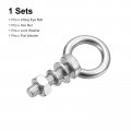 Lifting Eye Bolt 1 Set M10x40mm With Nut Washer 304 Stainless Steel Shoulder Ring For Hanging Item
