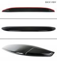 Cuztom Tuning Fits For 2011-2015 Kia Optima Gloss Black Rear Window Visor Roof Spoiler Wing Deflector