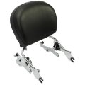 4 Point Docking Hardware Kit And Detachable Sissy Bar With Backrest Pad For 2014 2023 Harley Touring Road King Cvo Glide Street 
