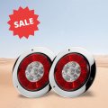 Fits Jeep Tj 2001 4 Inch Led Tail Lights With Built In Reverse Includes Flasher Relay