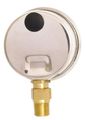 1-1 2 Oil Filled Pressure Gauge Stainless Steel Case Brass 1 8 Npt Lower Mount Connection 0-500psi 