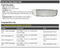 Front Lower Center Bumper Grille Honeycomb Euro Hex Mesh Compatible With 2006-2009 Volkswagen Gti Excludes Rabbit Or R32 Models