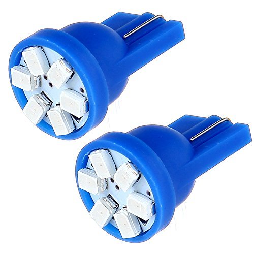 10pack Blue T10 194 Led Light Bulb Bulbs Bright Instrument Panel Gauge Cluster Dashboard Instrument Gauges With 10pcs Scokets