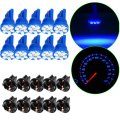 10pack Blue T10 194 Led Light Bulb Bulbs Bright Instrument Panel Gauge Cluster Dashboard Instrument Gauges With 10pcs Scokets