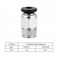 Uxcell Pneumatic Ptfe Air Tubing Kit Hose Line 4mm Od 2m White With M8 G1 8 Push To Connect Fittings