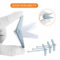 Uxcell 15pcs Spring Toggle Bolt Anchors 1 8 X3 Butterfly Male Thread Loaded Hollow Wall Round Head