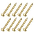 200pcs Small Hardware Nails 1 2 X 12mm Brass Round Head Common Finishing Nail For Household Woodworking Picture Hanging Diy 
