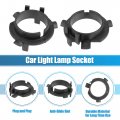 Uxcell 4pcs H7 Car Led Headlight Bulb Adapter Holder Socket Headlamp Retainer Base Fit For Kia Cadenza 2014