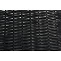 Wicker Look Tapered Storage Basket Rectangular Black- 1 2 L X 30 D To 8 H