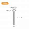 Uxcell M4x40mm Oval Head Phillips Machine Screws 50pcs 304 Stainless Steel Slightly Raised Countersunk